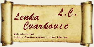Lenka Čvarković vizit kartica